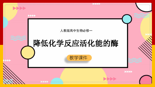 高中生物人教版必修一《降低化学反应活化能的酶》课件