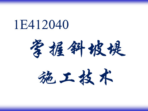 (完整版)斜坡堤施工技术