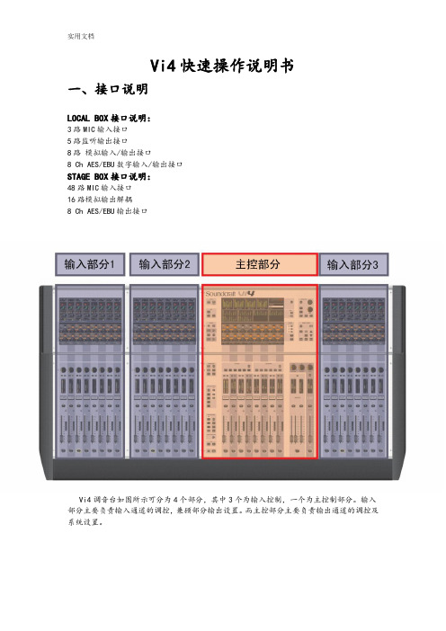 Vi4调音台说明书