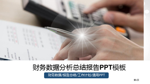 工作总结计划数据分析财务统计商务PPT