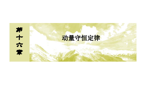 人教版高中物理选修3-5课件：16-2动量和动量定理 (共76张PPT)