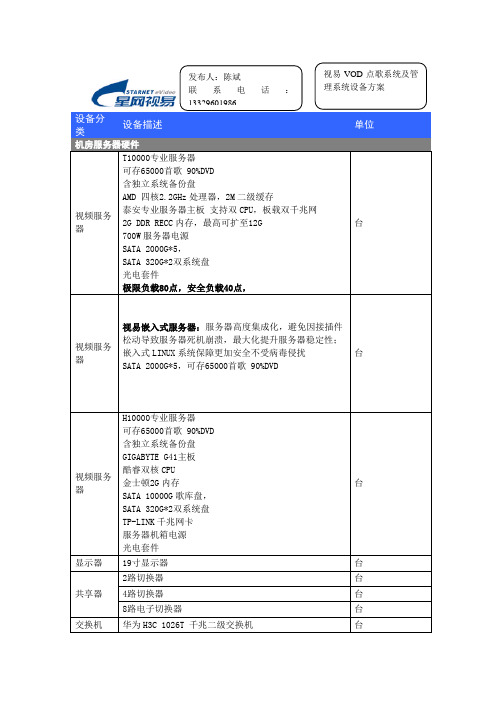 贵州视易ktv设备方案