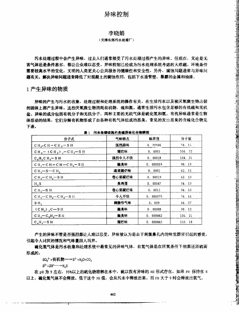 异味控制
