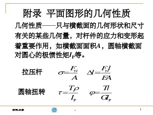 附录(惯性矩、静矩)ppt课件