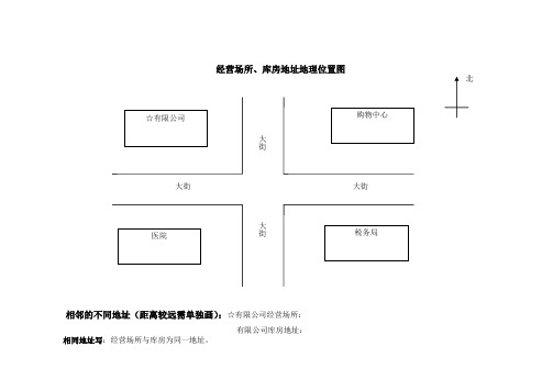 经营场所、库房地址地理位置图