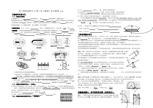 广东省阳东广雅中学、阳东一中高二物理《磁场》复习练习 Word版含答案