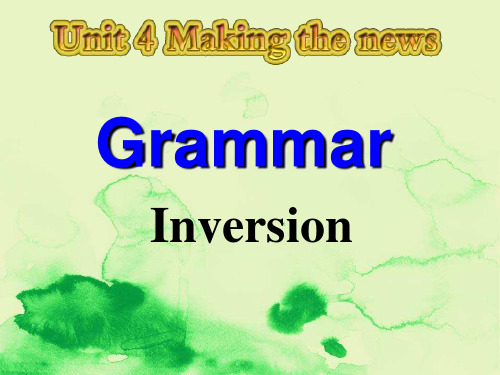 高二上学期英语备课综合：Book 5 Unit4 Grammar 课件