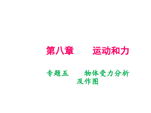 2018-2019学年人教版八年级物理下册 专题五 物体受力分析及作图 教学课件(共14张PPT)