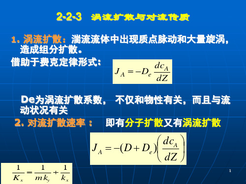 涡流扩散与对流传质