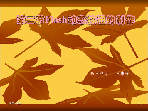 第二节Flash动态按钮的制作全套PPT