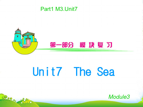 高三英语一轮复习 M3_Unit 7 The Sea(1)课件(安徽用)