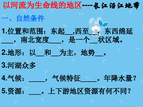 初中八年级地理下册《82 以河流为生命线的地区—长江沿江地带》课件