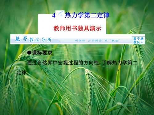 10.4 热力学第二定律同步备课课件 新人教版选修3-3课件