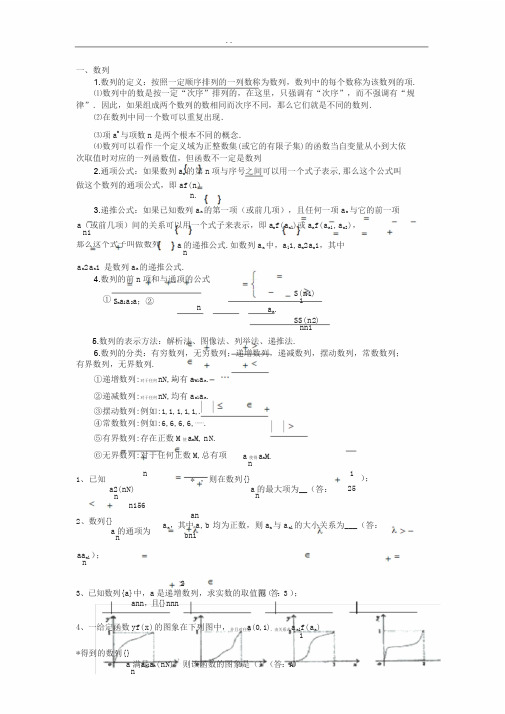 高中数学数列知识点总结(精华版)