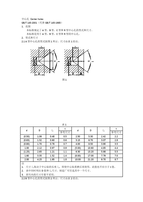 中心孔