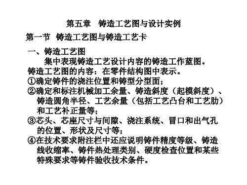 第五章   铸造工艺图与设计实例