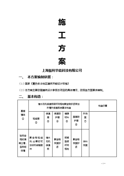 憎水保温板外墙保温施工方案