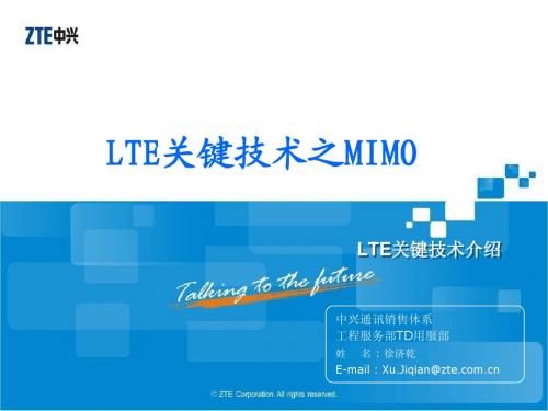 LTE关键技术之MIMO