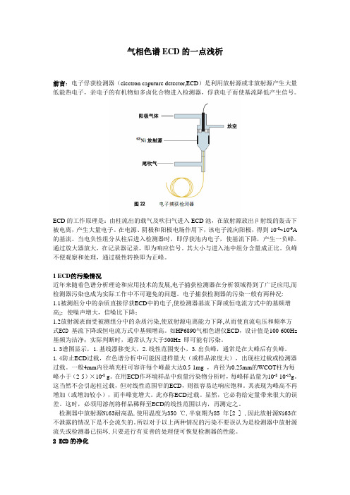 气相色谱ECD的一点浅析