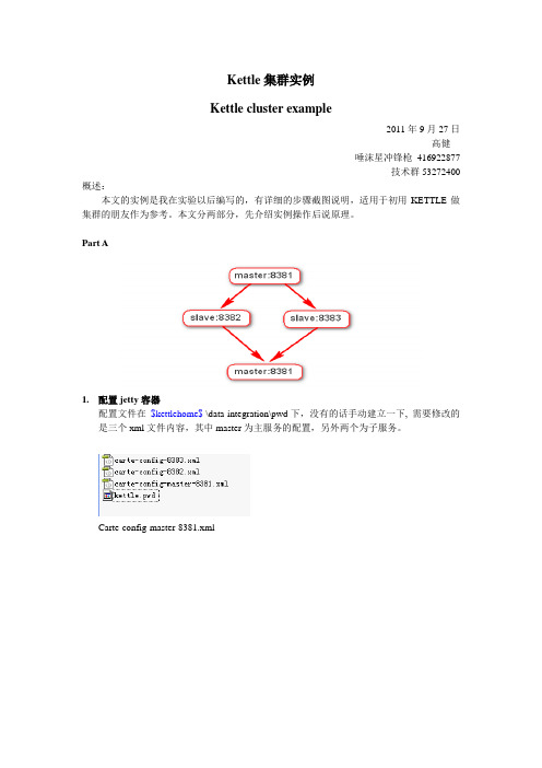 kettle集群实例