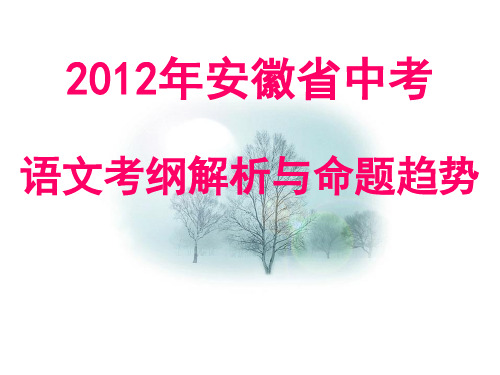 2012年中考复习优秀课件