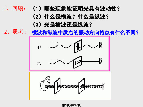 高二物理光的偏振PPT课件