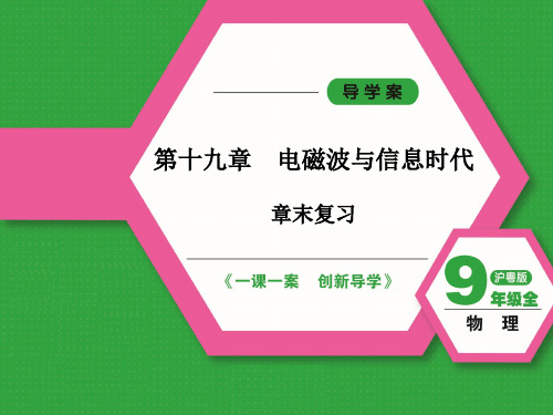 2024-2025学年初中物理九年级(沪粤版)课件第十九章电磁波与信息时代章末复习