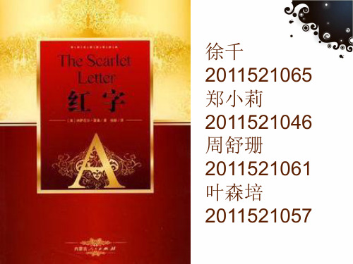 The-Scarlet-Letter红字分析鉴赏PPT优秀课件