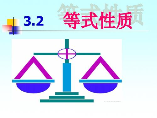 七年级上册数学等式性质(共32张PPT)