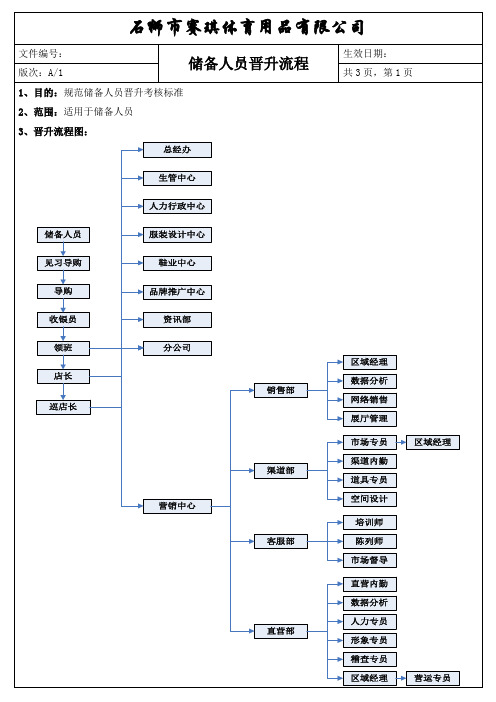 储备人员晋升流程