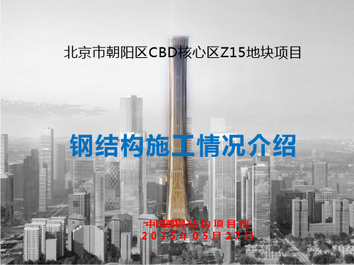 施工技术总结汇报,中国尊项目钢结构施工情况介绍