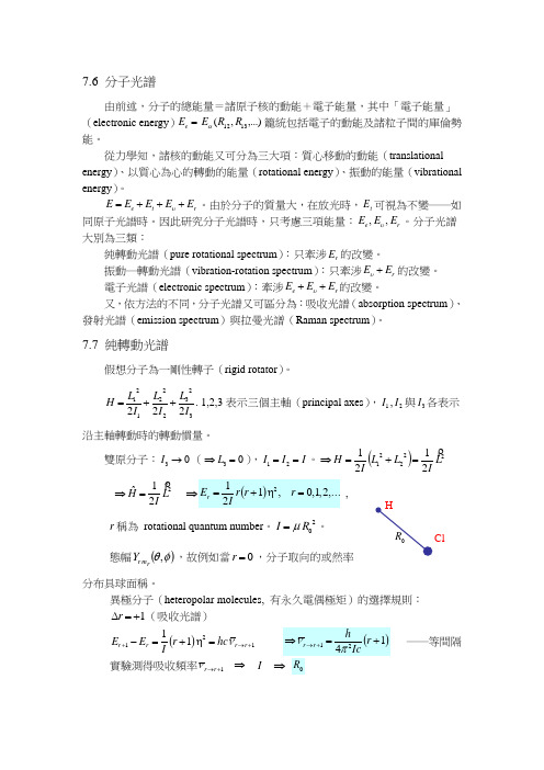 分子光谱解析