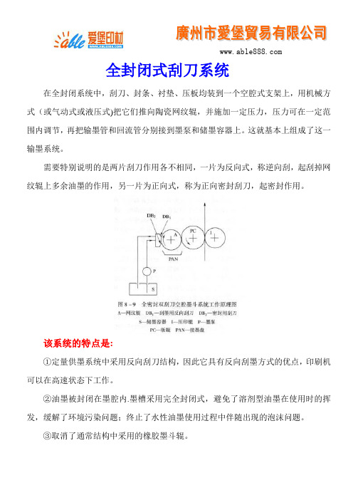 全封闭式刮刀系统