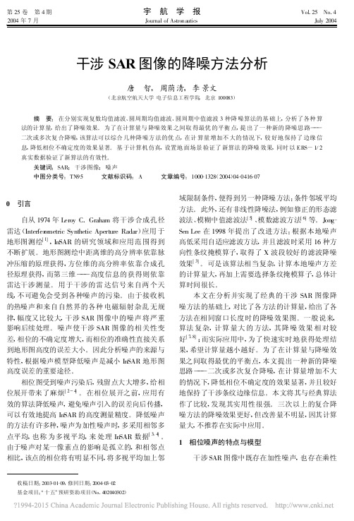 干涉SAR图像的降噪方法分析_唐智