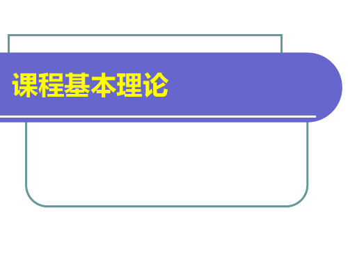 课程基本理论