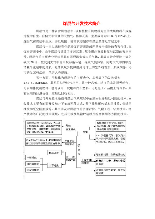 煤层气开发技术简介