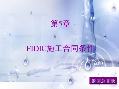 FIDIC施工合同条件