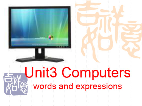 人教版必修二Unit3-Computers-词汇修改