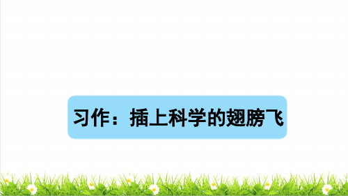 部编版六年级语文下册第五单元《习作：插上科学的翅膀飞》课件