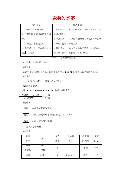 高考化学一轮复习 第1部分 专题8 第3单元 盐类的水解教案 苏教版-苏教版高三全册化学教案