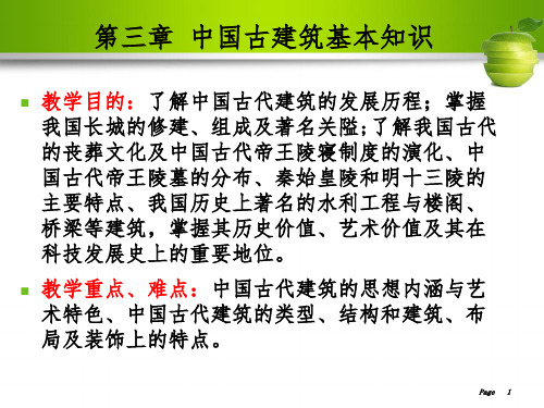 全国导游基础知识 第三章 中国古建筑基本知识