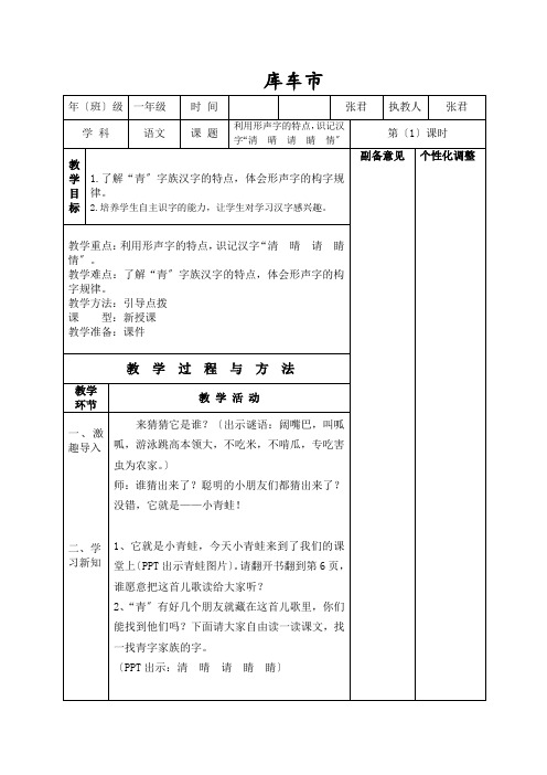 利用形声字的特点,帮助识记汉字“睛、情、晴、清、请”(示范课例)