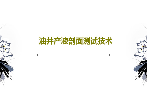 油井产液剖面测试技术31页PPT