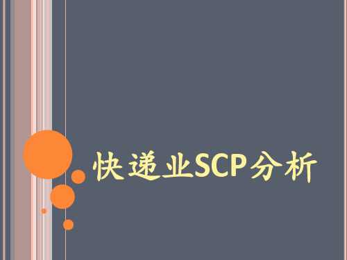 快递业scp分析