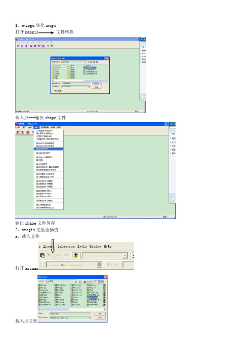 ARCGIS克里金插值法