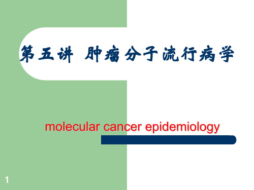 《肿瘤分子流行病学》