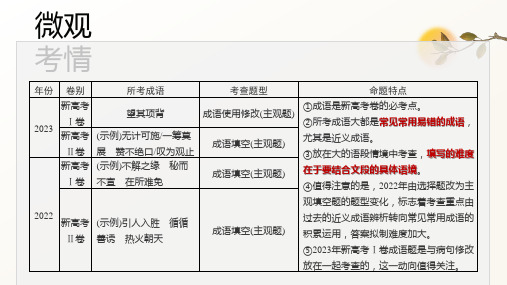 2025届高三一轮复习：语言文字运用之正确使用成语+课件