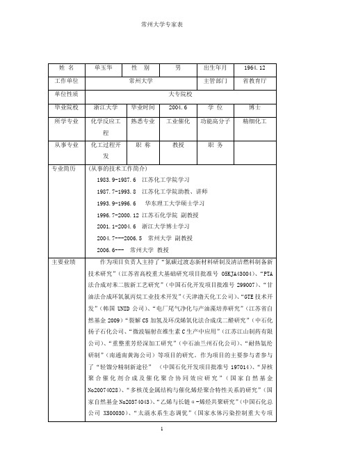 姓名-常州大学