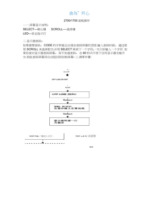 艾默生罗斯蒙特2700_1700质量流量计中文手册