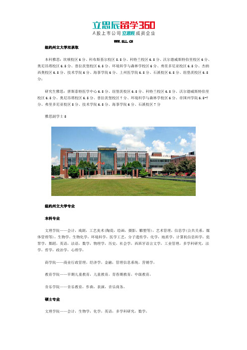 纽约州立大学双录取